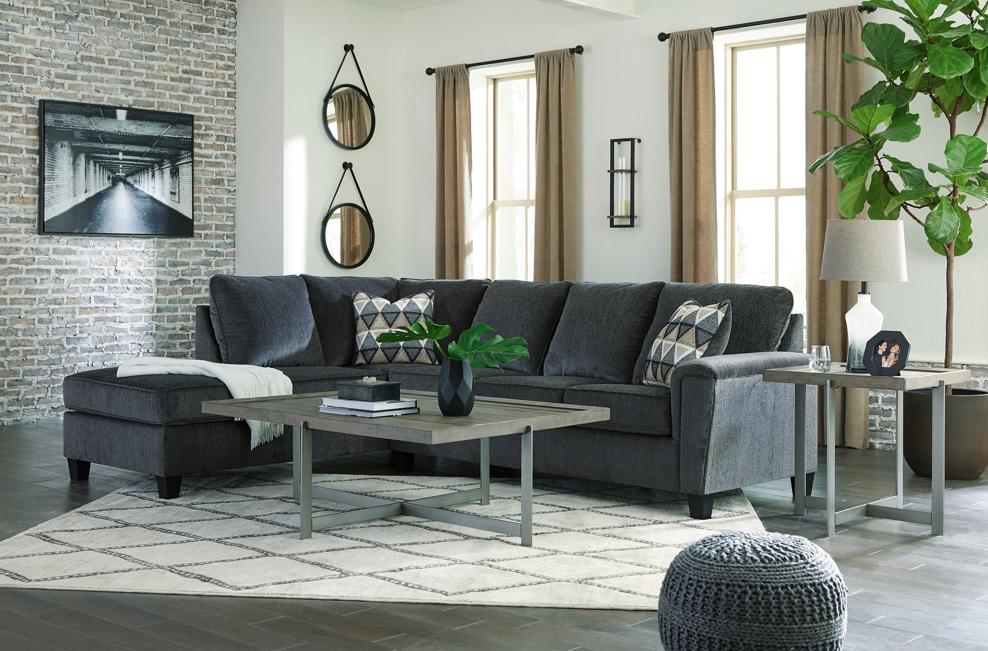 Abinger 2-Piece Sectional with Chaise at Towne & Country Furniture (AL) furniture, home furniture, home decor, sofa, bedding