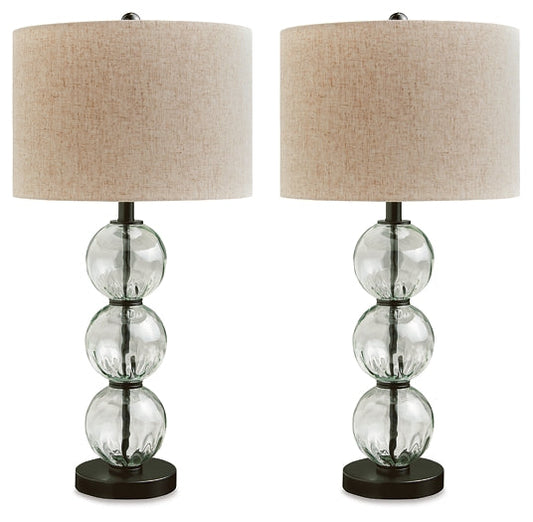 Ashley Express - Airbal Glass Table Lamp (2/CN) at Towne & Country Furniture (AL) furniture, home furniture, home decor, sofa, bedding