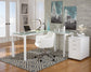 Ashley Express - Baraga L-Desk at Towne & Country Furniture (AL) furniture, home furniture, home decor, sofa, bedding