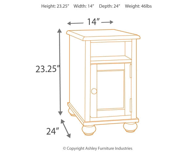 Ashley Express - Barilanni Chair Side End Table at Towne & Country Furniture (AL) furniture, home furniture, home decor, sofa, bedding