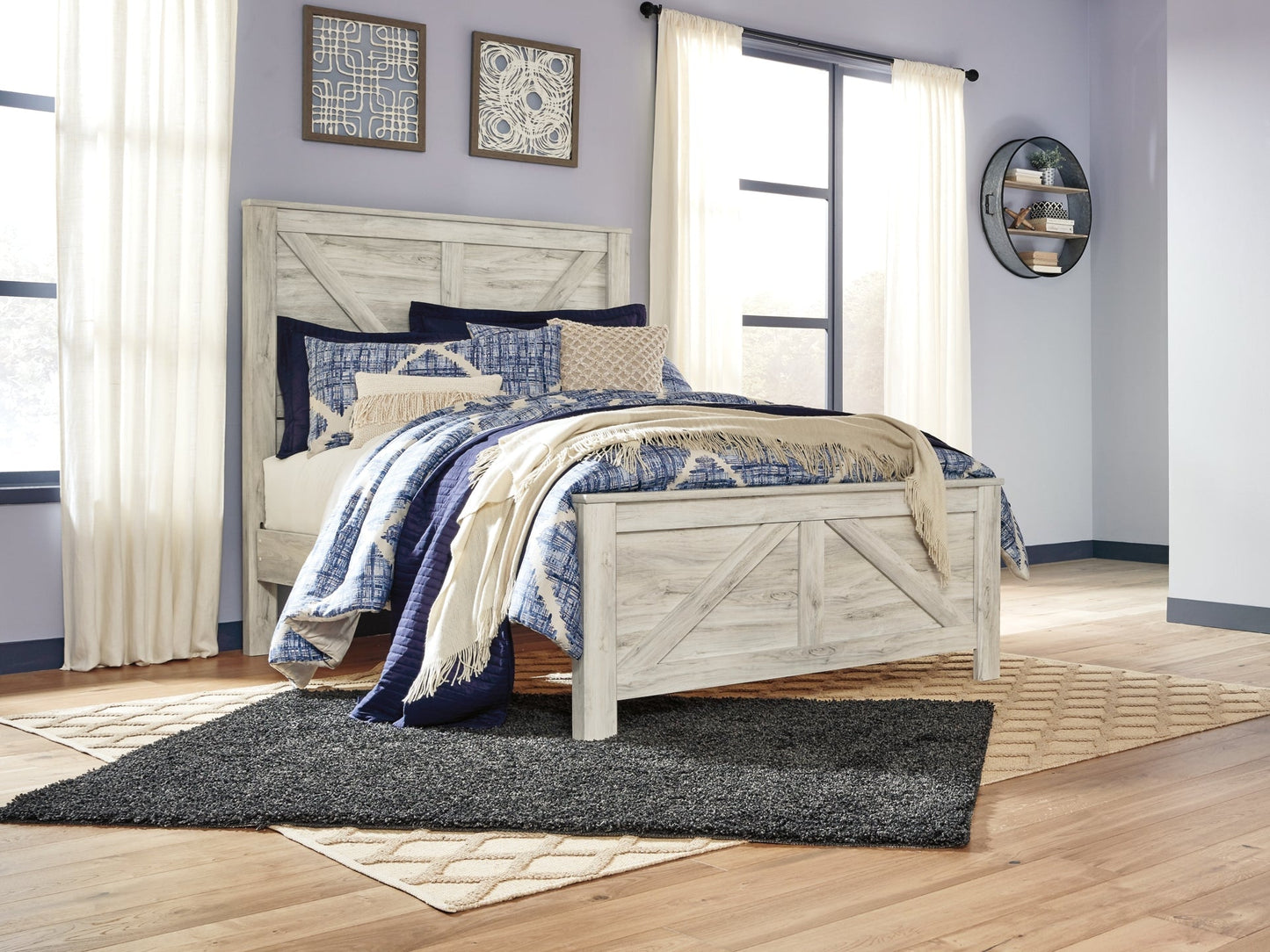 Ashley Express - Bellaby Queen Panel Bed with Mattress at Towne & Country Furniture (AL) furniture, home furniture, home decor, sofa, bedding