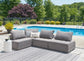 Ashley Express - Bree Zee 4-Piece Outdoor Sectional with End Table at Towne & Country Furniture (AL) furniture, home furniture, home decor, sofa, bedding