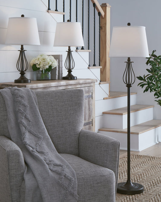 Ashley Express - Brycestone Metal Lamps (3/CN) at Towne & Country Furniture (AL) furniture, home furniture, home decor, sofa, bedding