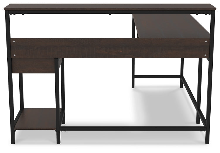 Ashley Express - Camiburg L-Desk with Storage at Towne & Country Furniture (AL) furniture, home furniture, home decor, sofa, bedding