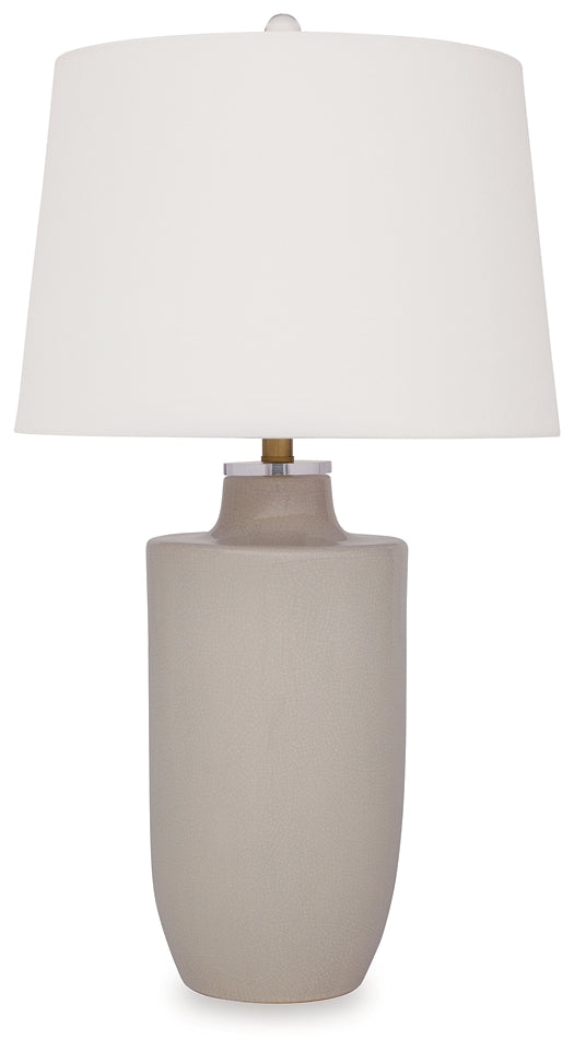 Ashley Express - Cylener Ceramic Table Lamp (1/CN) at Towne & Country Furniture (AL) furniture, home furniture, home decor, sofa, bedding