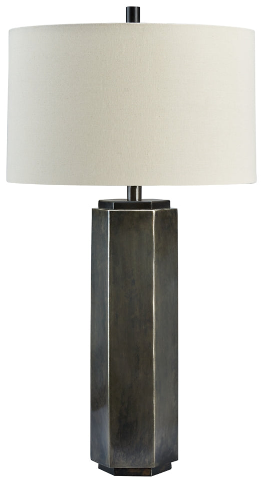 Ashley Express - Dirkton Metal Table Lamp (1/CN) at Towne & Country Furniture (AL) furniture, home furniture, home decor, sofa, bedding