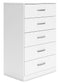 Ashley Express - Flannia Five Drawer Chest at Towne & Country Furniture (AL) furniture, home furniture, home decor, sofa, bedding