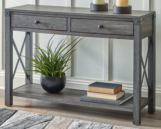 Ashley Express - Freedan Console Sofa Table at Towne & Country Furniture (AL) furniture, home furniture, home decor, sofa, bedding