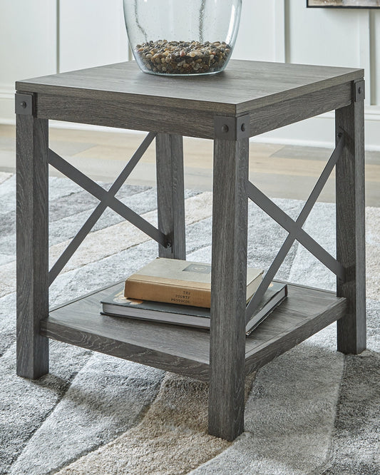 Ashley Express - Freedan Square End Table at Towne & Country Furniture (AL) furniture, home furniture, home decor, sofa, bedding