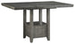 Ashley Express - Hallanden RECT DRM Counter EXT Table at Towne & Country Furniture (AL) furniture, home furniture, home decor, sofa, bedding