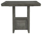 Ashley Express - Hallanden RECT DRM Counter EXT Table at Towne & Country Furniture (AL) furniture, home furniture, home decor, sofa, bedding