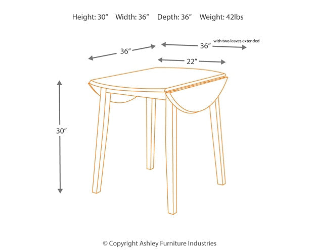Ashley Express - Hammis Round DRM Drop Leaf Table at Towne & Country Furniture (AL) furniture, home furniture, home decor, sofa, bedding