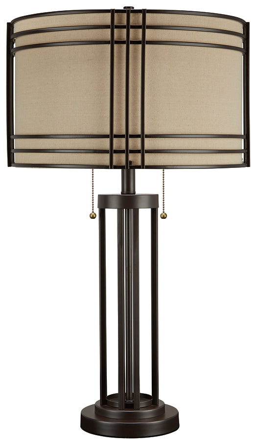 Ashley Express - Hanswell Metal Table Lamp (1/CN) at Towne & Country Furniture (AL) furniture, home furniture, home decor, sofa, bedding