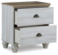 Ashley Express - Haven Bay Two Drawer Night Stand at Towne & Country Furniture (AL) furniture, home furniture, home decor, sofa, bedding