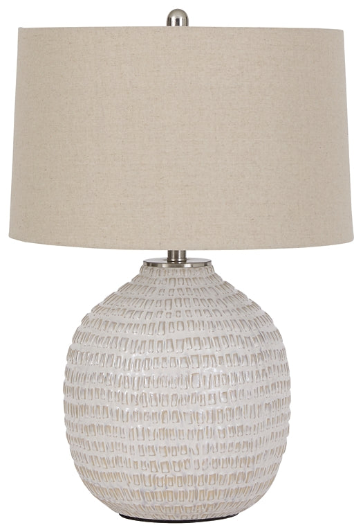 Ashley Express - Jamon Ceramic Table Lamp (1/CN) at Towne & Country Furniture (AL) furniture, home furniture, home decor, sofa, bedding
