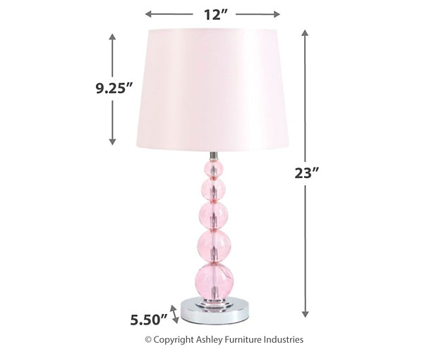 Ashley Express - Letty Crystal Table Lamp (1/CN) at Towne & Country Furniture (AL) furniture, home furniture, home decor, sofa, bedding