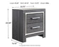 Ashley Express - Lodanna Two Drawer Night Stand at Towne & Country Furniture (AL) furniture, home furniture, home decor, sofa, bedding