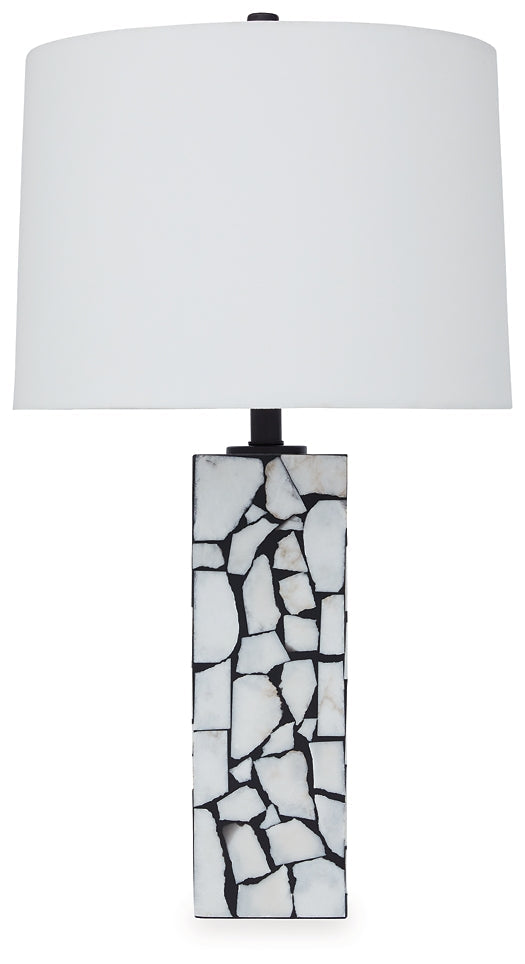 Ashley Express - Macaria Marble Table Lamp (1/CN) at Towne & Country Furniture (AL) furniture, home furniture, home decor, sofa, bedding