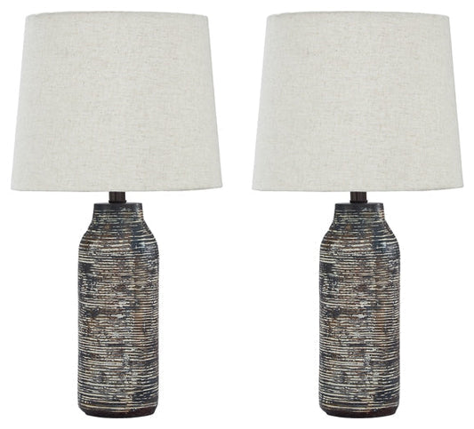 Ashley Express - Mahima Paper Table Lamp (2/CN) at Towne & Country Furniture (AL) furniture, home furniture, home decor, sofa, bedding
