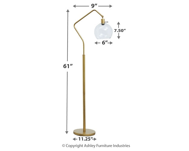 Ashley Express - Marilee Metal Floor Lamp (1/CN) at Towne & Country Furniture (AL) furniture, home furniture, home decor, sofa, bedding