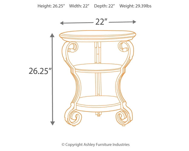 Ashley Express - Nestor Chair Side End Table at Towne & Country Furniture (AL) furniture, home furniture, home decor, sofa, bedding