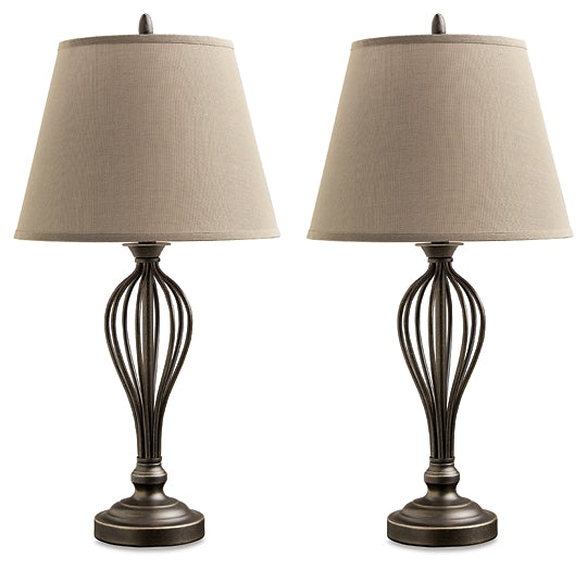 Ashley Express - Ornawell Metal Table Lamp (2/CN) at Towne & Country Furniture (AL) furniture, home furniture, home decor, sofa, bedding