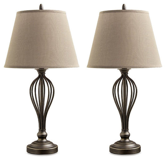 Ashley Express - Ornawell Metal Table Lamp (2/CN) at Towne & Country Furniture (AL) furniture, home furniture, home decor, sofa, bedding