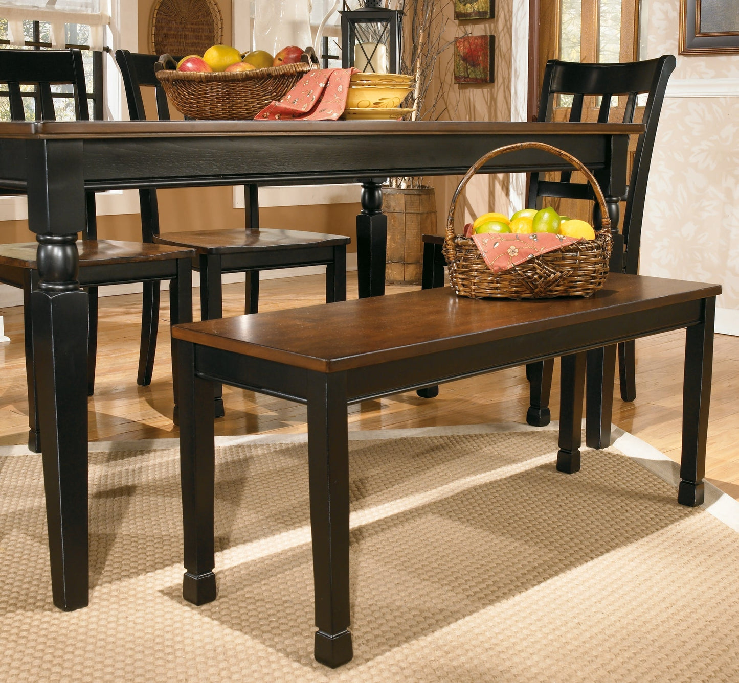 Ashley Express - Owingsville Large Dining Room Bench at Towne & Country Furniture (AL) furniture, home furniture, home decor, sofa, bedding