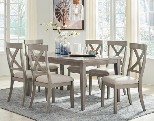 Ashley Express - Parellen Dining Table and 6 Chairs at Towne & Country Furniture (AL) furniture, home furniture, home decor, sofa, bedding