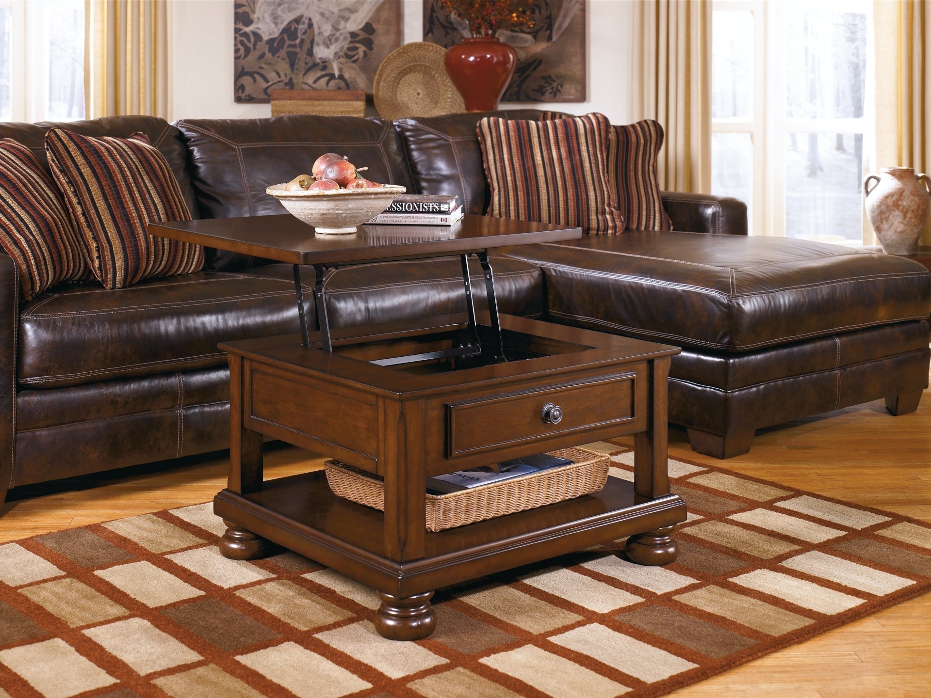 Ashley Express - Porter Lift Top Cocktail Table at Towne & Country Furniture (AL) furniture, home furniture, home decor, sofa, bedding