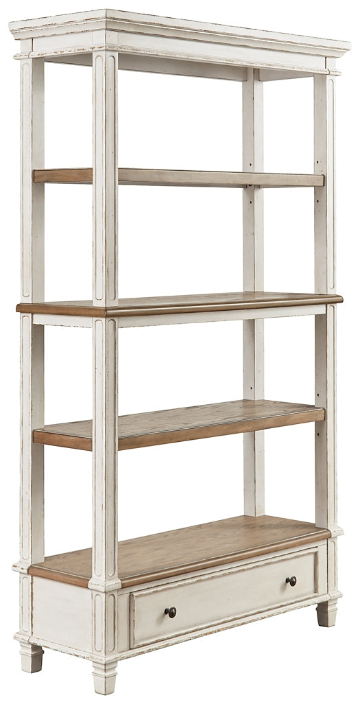 Ashley Express - Realyn Bookcase at Towne & Country Furniture (AL) furniture, home furniture, home decor, sofa, bedding