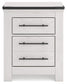 Ashley Express - Schoenberg Two Drawer Night Stand at Towne & Country Furniture (AL) furniture, home furniture, home decor, sofa, bedding