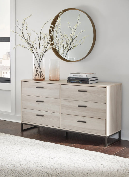 Ashley Express - Socalle Six Drawer Dresser at Towne & Country Furniture (AL) furniture, home furniture, home decor, sofa, bedding