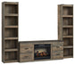 Ashley Express - Trinell 3-Piece Entertainment Center with Electric Fireplace at Towne & Country Furniture (AL) furniture, home furniture, home decor, sofa, bedding