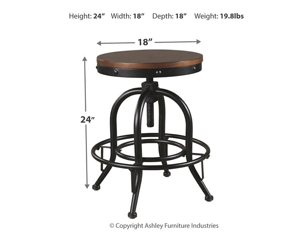 Ashley Express - Valebeck Counter Height Dining Table and 4 Barstools at Towne & Country Furniture (AL) furniture, home furniture, home decor, sofa, bedding