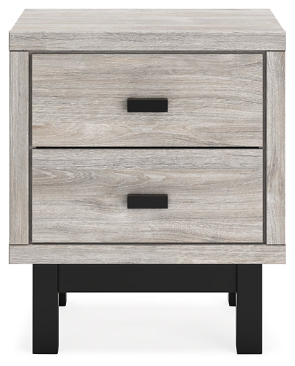 Ashley Express - Vessalli Two Drawer Night Stand at Towne & Country Furniture (AL) furniture, home furniture, home decor, sofa, bedding
