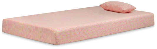 Ashley Express - iKidz Pink Twin Mattress and Pillow 2/CN at Towne & Country Furniture (AL) furniture, home furniture, home decor, sofa, bedding
