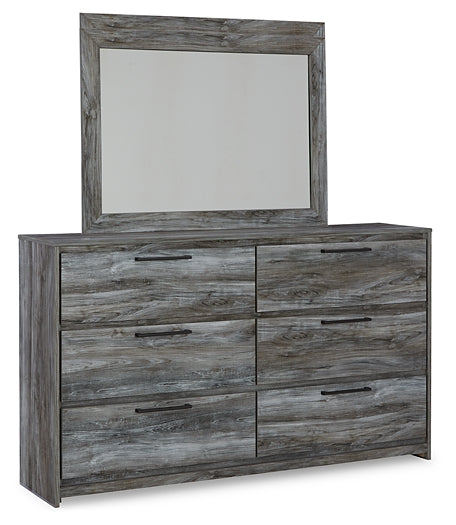 Baystorm Queen Panel Bed with Mirrored Dresser at Towne & Country Furniture (AL) furniture, home furniture, home decor, sofa, bedding