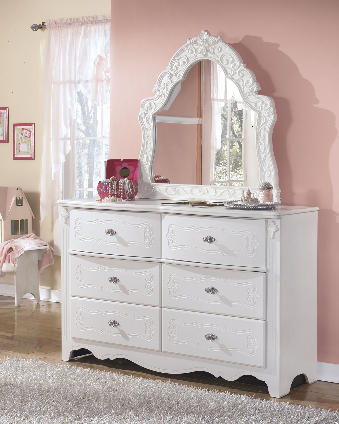 Bostwick Shoals Twin Panel Bed with Mirrored Dresser, Chest and 2 Nightstands at Towne & Country Furniture (AL) furniture, home furniture, home decor, sofa, bedding
