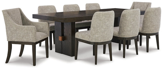 Burkhaus Dining Table and 8 Chairs at Towne & Country Furniture (AL) furniture, home furniture, home decor, sofa, bedding