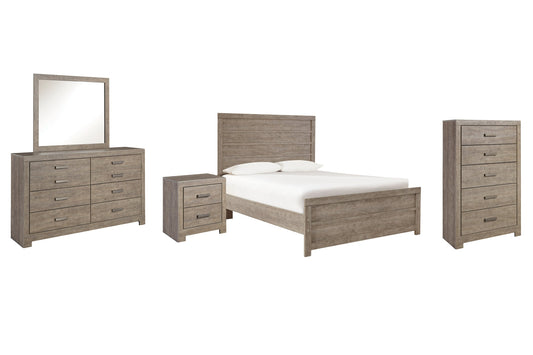 Culverbach Full Panel Bed with Mirrored Dresser, Chest and Nightstand at Towne & Country Furniture (AL) furniture, home furniture, home decor, sofa, bedding