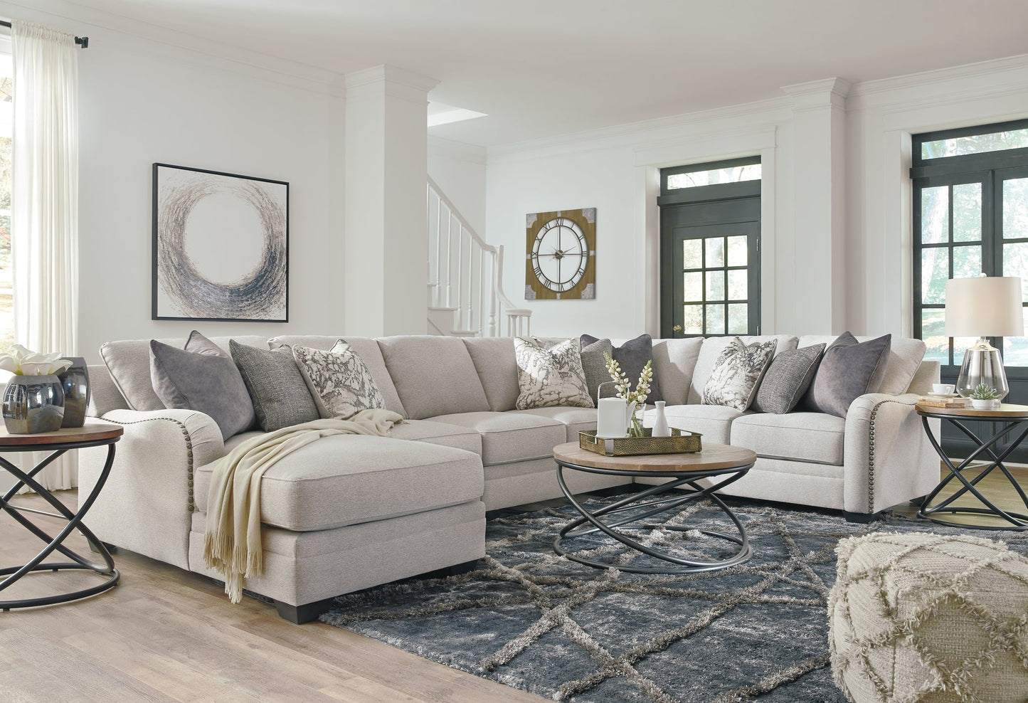 Dellara 5-Piece Sectional with Chaise at Towne & Country Furniture (AL) furniture, home furniture, home decor, sofa, bedding