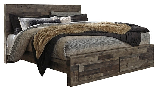 Derekson  Panel Bed With 2 Storage Drawers at Towne & Country Furniture (AL) furniture, home furniture, home decor, sofa, bedding