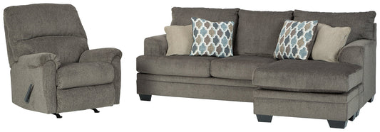 Dorsten Sofa Chaise and Recliner at Towne & Country Furniture (AL) furniture, home furniture, home decor, sofa, bedding