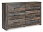 Drystan King Panel Bed with 4 Storage Drawers with Dresser at Towne & Country Furniture (AL) furniture, home furniture, home decor, sofa, bedding