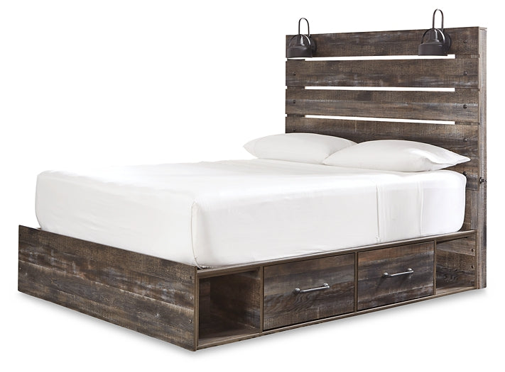 Drystan King Panel Bed with Mirrored Dresser, Chest and 2 Nightstands at Towne & Country Furniture (AL) furniture, home furniture, home decor, sofa, bedding