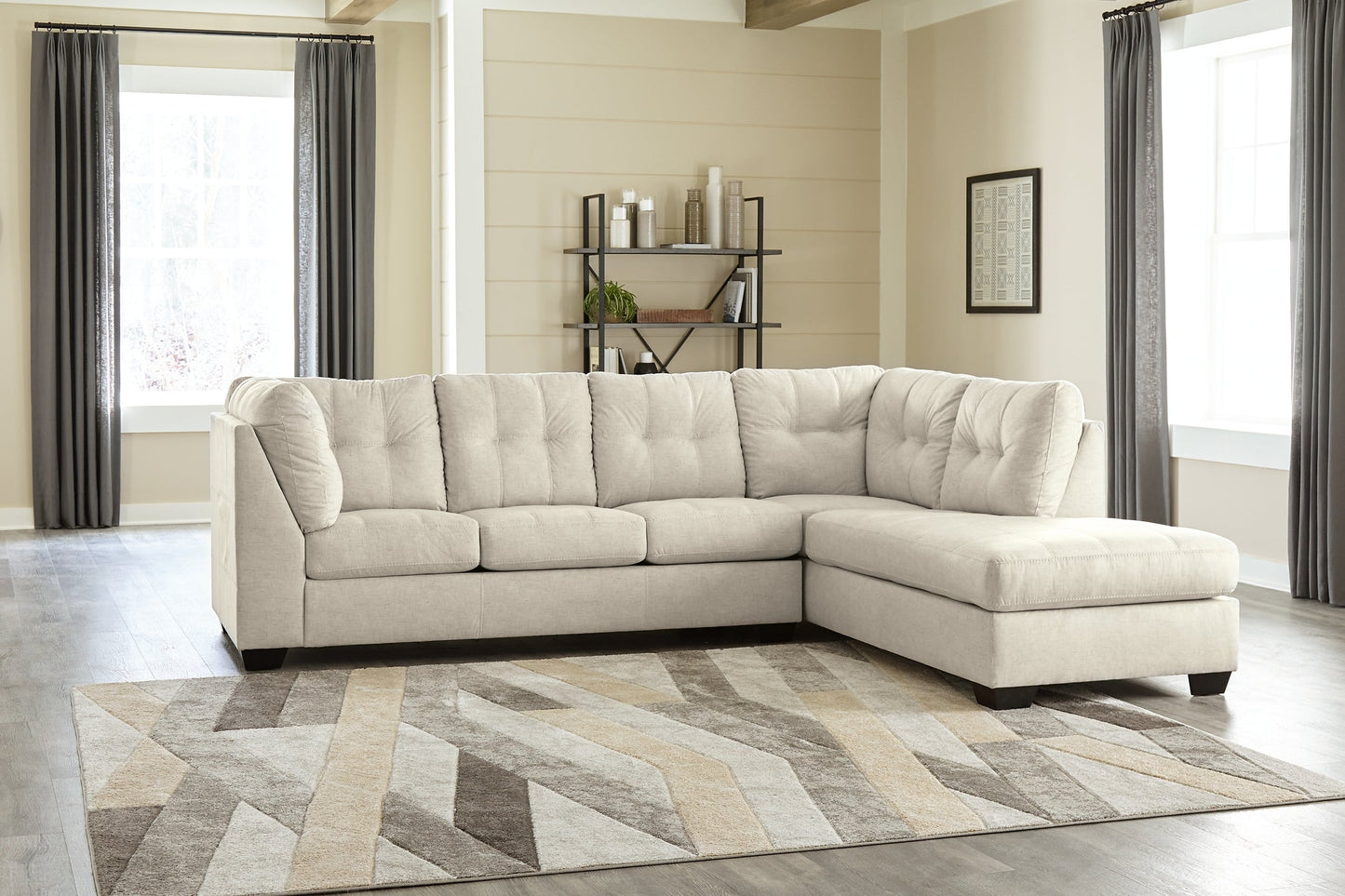 Falkirk 2-Piece Sectional with Ottoman at Towne & Country Furniture (AL) furniture, home furniture, home decor, sofa, bedding