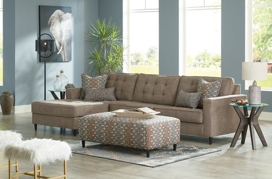 Flintshire 2-Piece Sectional with Ottoman at Towne & Country Furniture (AL) furniture, home furniture, home decor, sofa, bedding