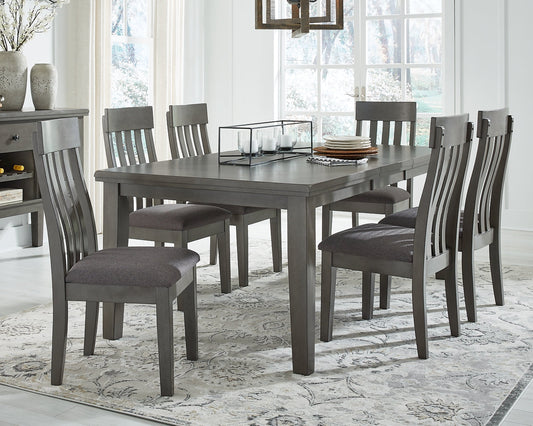 Hallanden Dining Table and 6 Chairs at Towne & Country Furniture (AL) furniture, home furniture, home decor, sofa, bedding