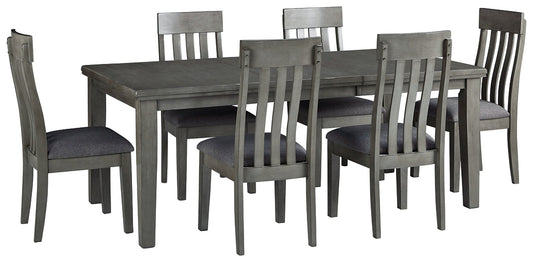 Hallanden Dining Table and 6 Chairs at Towne & Country Furniture (AL) furniture, home furniture, home decor, sofa, bedding
